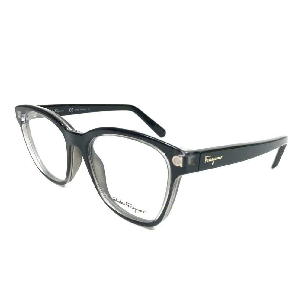 Salvatore Ferragamo Eyeglasses Frames SF2766 001 Black Clear Cat Eye 53-17-140